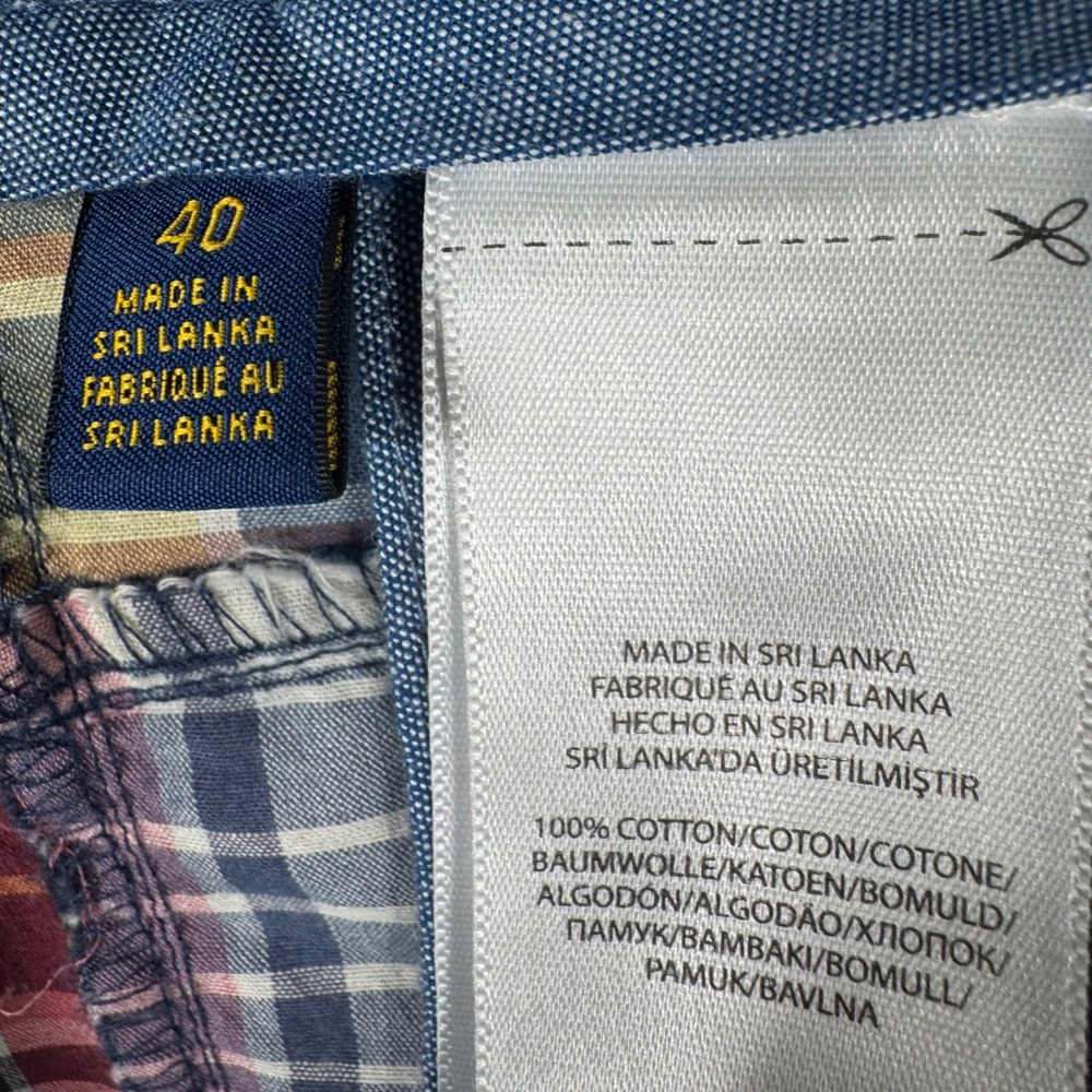 Polo Ralph Lauren Madras Patchwork Plaid Shorts Mens 40W Classic Fit 9"Multi NWT - Picture 8 of 9